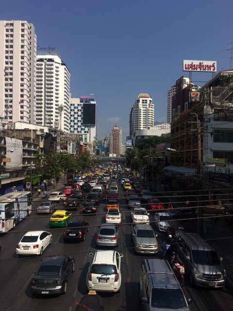 A street scene in Bangkok