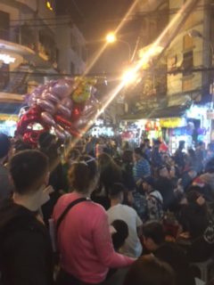 On a walking tour through Hanoi's old quarter