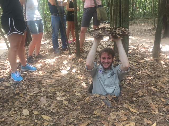 Entrance to the Cu Chi tunnels near Saigon
