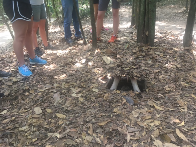Inside the narrow Cu Chi tunnels
