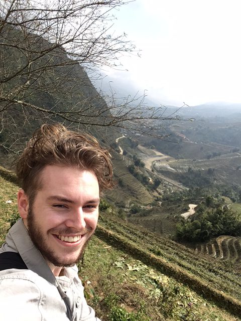 Hiking between villages in the Sapa valley